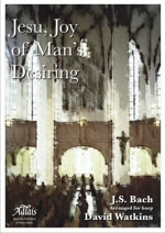Cover image of Jesu, Joy of Man's Desiring - arranged for pedal harp by David Watkins