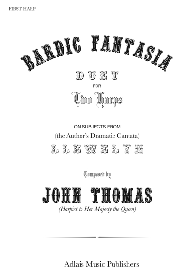 Front cover of the score