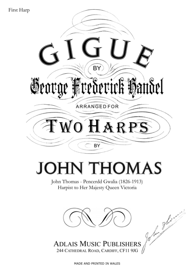 Front cover of the score