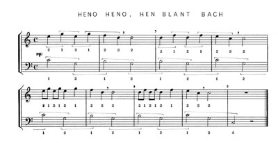 Sample tune following lesson 1
