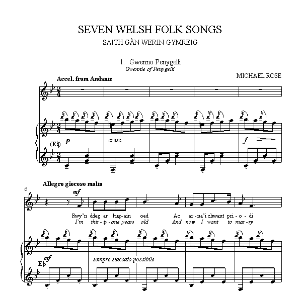 The first line of the score